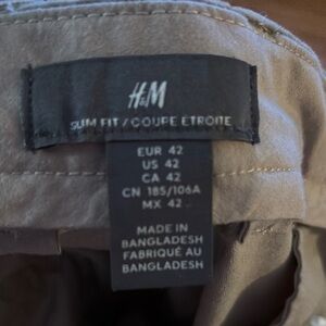 H&M Slim Fit Pants - Beige